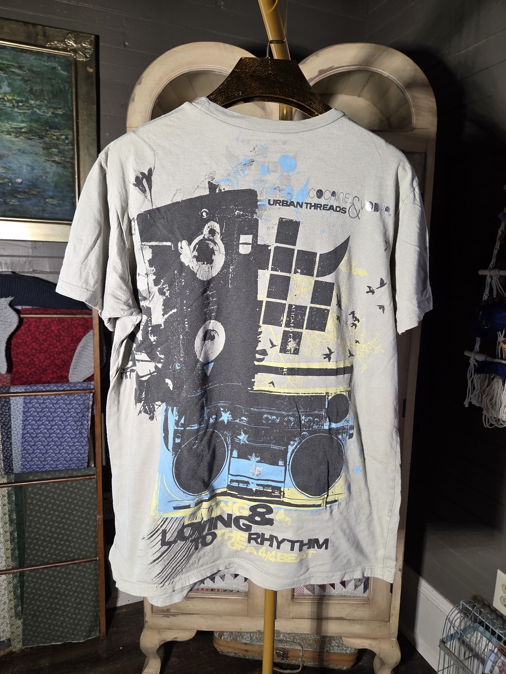 Light Gray Short Sleeve Graphic Tee